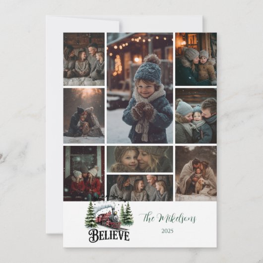 Cartes Pour Fêtes Annuelles Photo Polar Express Christmas (Devant)