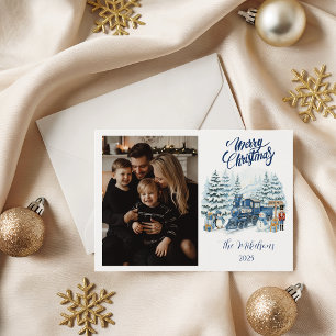 Cartes Pour Fêtes Annuelles Photo Polar Express Famille Noël