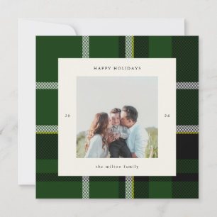 Cartes Pour Fêtes Annuelles Photo Préparatoire à Carreaux Audacieux