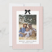 Cartes Pour Fêtes Annuelles Photo Preppy Bow (Devant)