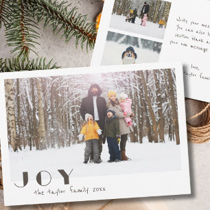 Cartes Pour Fêtes Annuelles Photo religieuse de joie vintage minimaliste moder