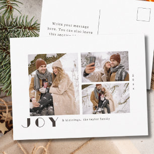 Cartes Pour Fêtes Annuelles Photo religieuse de joie vintage minimaliste moder