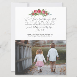Cartes Pour Fêtes Annuelles Photo Religous Christian Card John 3:16