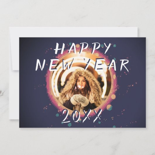 Cartes Pour Fêtes Annuelles Photo Résumé Bonne Année 2023 (Devant)