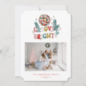 Cartes Pour Fêtes Annuelles Photo Retro Christmas Card (Devant)