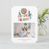 Cartes Pour Fêtes Annuelles Photo Retro Christmas Card (Debout devant)