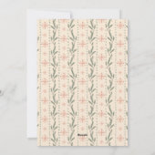 Cartes Pour Fêtes Annuelles Photo retro rouge joyeux Noël (Dos)