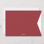 Cartes Pour Fêtes Annuelles Photo rouge de Noël modifiable (Dos)