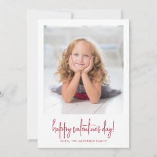 Cartes Pour Fêtes Annuelles Photo Saint-Valentin Écriture Élégante et Stylée