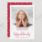 Cartes Pour Fêtes Annuelles Photo Saint Valentin | Élégant Script élégant (Devant / Derrière)