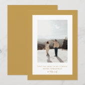 Cartes Pour Fêtes Annuelles Photo simple Aztec Gold (Devant / Derrière)