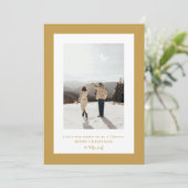 Cartes Pour Fêtes Annuelles Photo simple Aztec Gold (Debout devant)