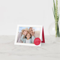 PHOTO SIMPLE moderne minimaliste tache festive rou