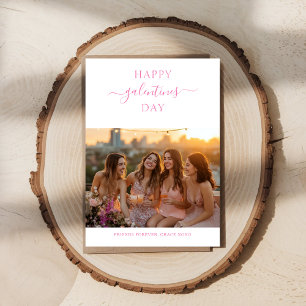 Cartes Pour Fêtes Annuelles Photo simple Xoxo Girly Pink Happy Galentines Day