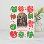 CARTES POUR FÊTES ANNUELLES PHOTO SUR MESURE DE NOËL DOUX (Debout devant)