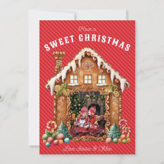 Cartes Pour Fêtes Annuelles Photo Sweet Gingerbread (Devant)