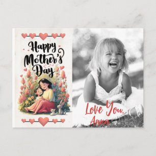 Cartes Pour Fêtes Annuelles *~* Photo Sweet Whimsical Heart Fête des Mères AP7