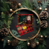 Cartes Pour Fêtes Annuelles Photo Tartan Plaid Noël