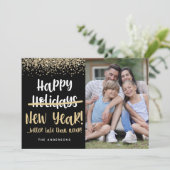 Cartes Pour Fêtes Annuelles Photo Tate Funny Bonne année (Debout devant)