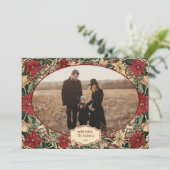 Cartes Pour Fêtes Annuelles Photo Timeless Poinsettia Holiday (Debout devant)