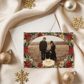 Cartes Pour Fêtes Annuelles Photo Timeless Poinsettia Holiday