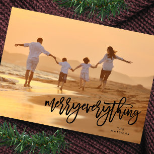 Cartes Pour Fêtes Annuelles Photo Tout en Merry Noir