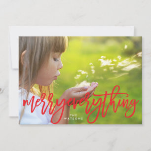 Cartes Pour Fêtes Annuelles Photo Tout Joyeux Rouge