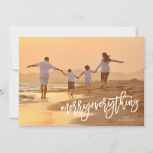 Cartes Pour Fêtes Annuelles Photo Tout Merry Blanc