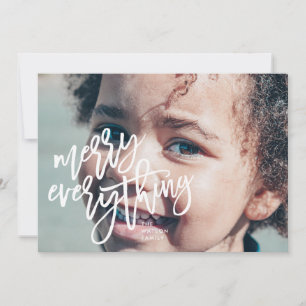 Cartes Pour Fêtes Annuelles Photo Tout Merry Blanc
