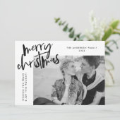 Cartes Pour Fêtes Annuelles Photo tout simplement joyeux noire (Debout devant)