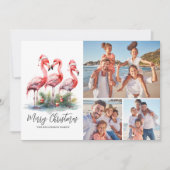 Cartes Pour Fêtes Annuelles Photo Tropical Joyeux Noël (Devant)