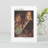 Cartes Pour Fêtes Annuelles Photo verticale - bordure blanche minimale - dos v (Debout devant)