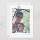 Cartes Pour Fêtes Annuelles Photo verticale - bordure blanche minimale - dos v (Devant)