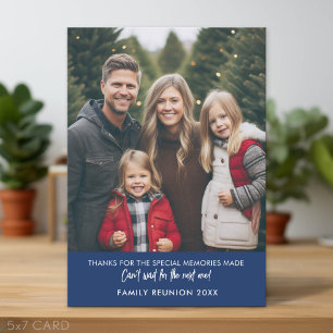 Cartes Pour Fêtes Annuelles Photo verticale pour réunion de famille