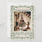 Cartes Pour Fêtes Annuelles Photo vintage Holly (Devant)