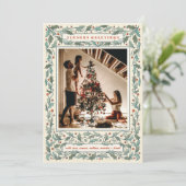 Cartes Pour Fêtes Annuelles Photo vintage Holly (Debout devant)