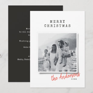 Cartes Pour Fêtes Annuelles Photo vintage moderne de Noël