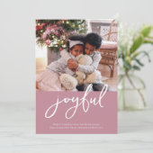 Cartes Pour Fêtes Annuelles Photo Vœux Joyeux (Debout devant)