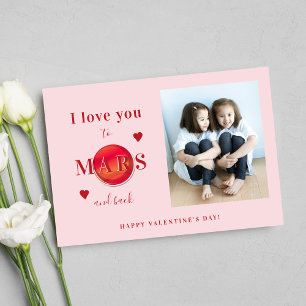 Cartes Pour Fêtes Annuelles Photo Vous aimez Mars jolie Saint Valentin rose