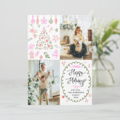 Cartes Pour Fêtes Annuelles Photo Whimsical Happy Holidays 2 (Debout devant)