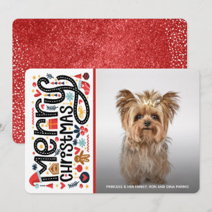 Cartes Pour Fêtes Annuelles Photo Whimsical Joyeux Noël