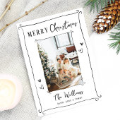 Cartes Pour Fêtes Annuelles Photo Whimsical tirée à la main