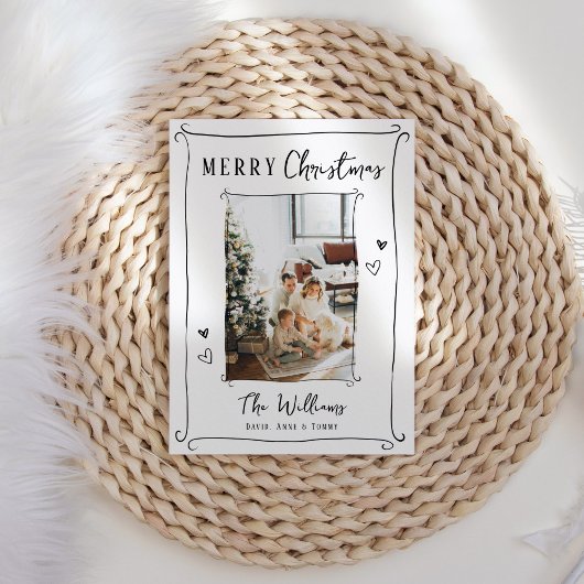 Cartes Pour Fêtes Annuelles Photo Whimsical tirée à la main