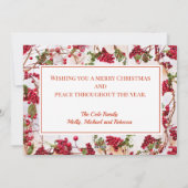 Cartes Pour Fêtes Annuelles Photo Winter Holly (Dos)