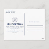 Cartes Pour Fêtes Annuelles Photo Wishes Beach Navy Blue Family (Dos)