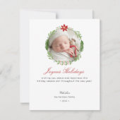 Cartes Pour Fêtes Annuelles Photo Wreath moderne (Devant)