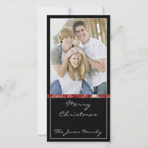 Cartes Pour Fêtes Annuelles Photocard de Noël classique et moderne
