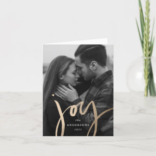 Cartes Pour Fêtes Annuelles Photographie de la marionnette moderne Faux Gold F