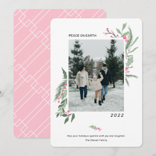 Cartes Pour Fêtes Annuelles Photographie de Noël élégante et moderne