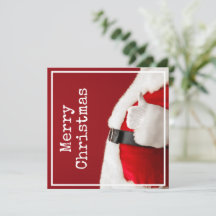 Photographie de Père Noël Vintage Texte de Machine